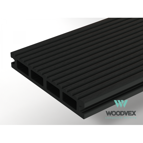 Террасная доска WOODVEX Select, графит 146х22х4000мм