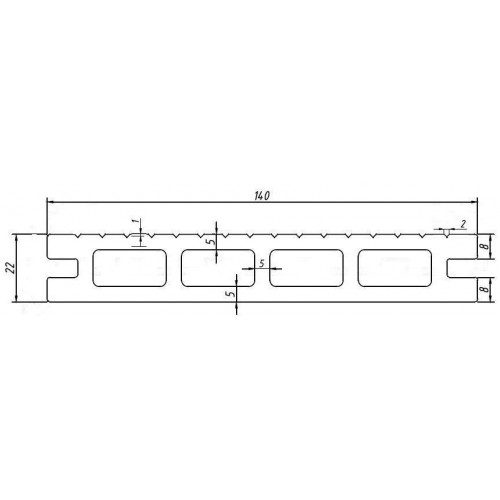 Доска дпк Мербау стандарт 140*22 светлое дерево.