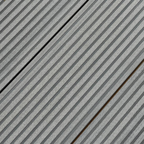 Террасная доска МПК Роскомпозит 140х22 вельвет цвет Серый.
