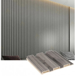 Реечные стеновые панели ДПК 192*12*2950 шумозащитные.