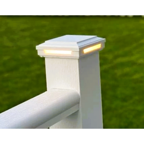  Крышки-светильники к ограждениям WOODVEX Select Белый.